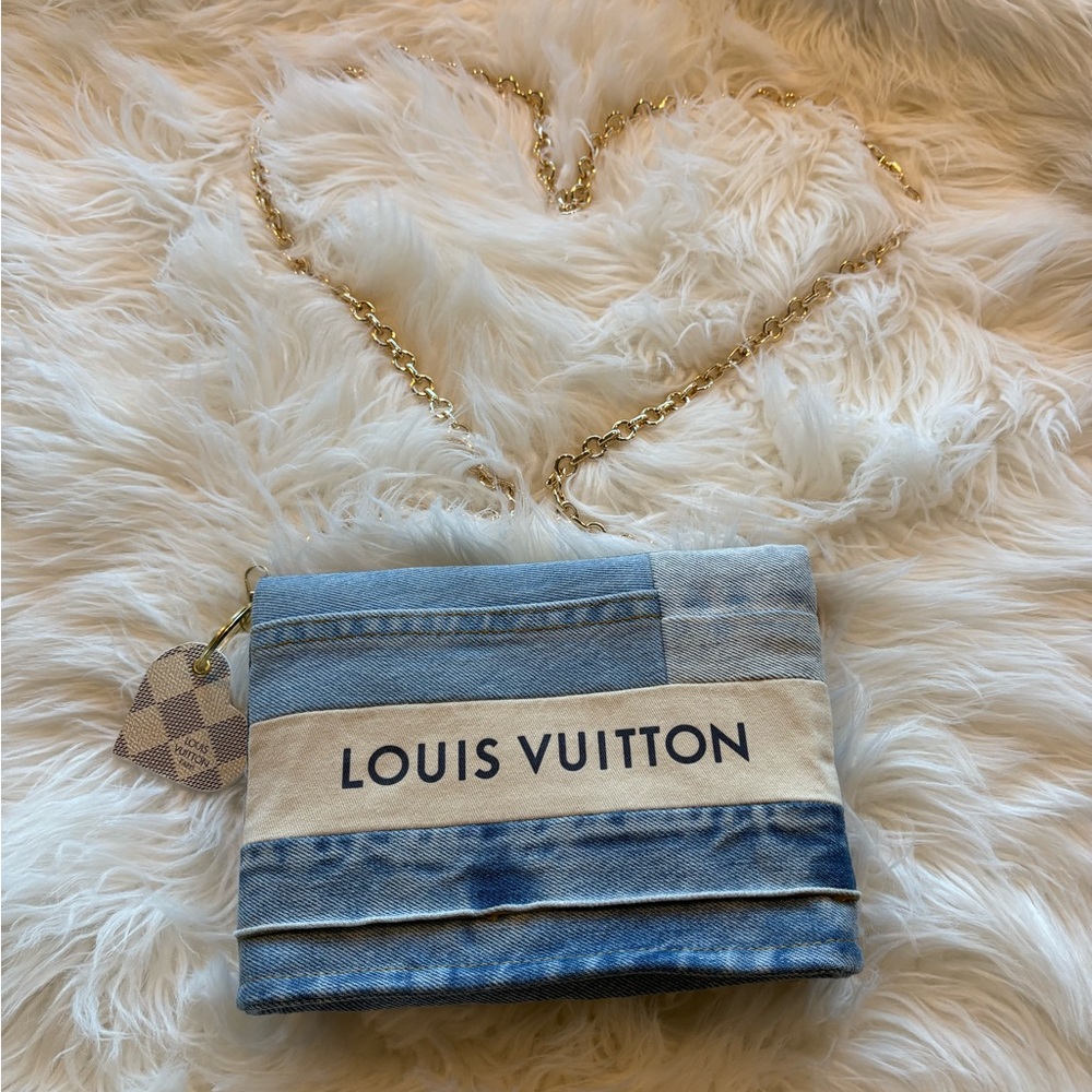 Louis Vuitton Denim Patchwork Crossbody Bag